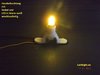 LED Birnchen Hausbeleuchtung mit Sockel warm- weiß