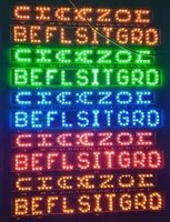 Colorful LED letters lighting effect