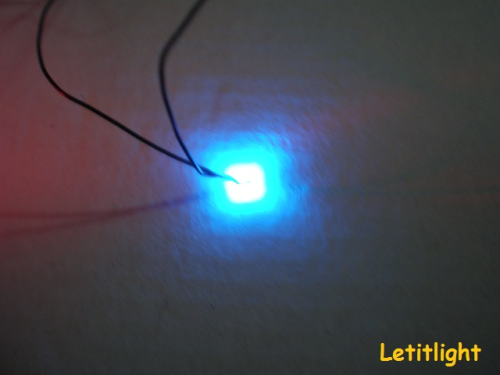 805 LED blau anschlussfertig mit Kabel und Widerstand