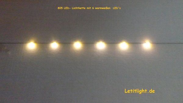 LED Lichterkette Warmweiße mit 8 LED