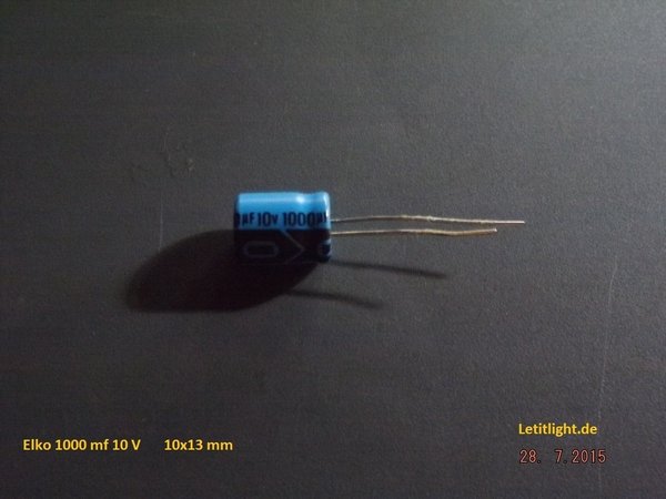 Elko Kondensatoren 1000 mf /10V