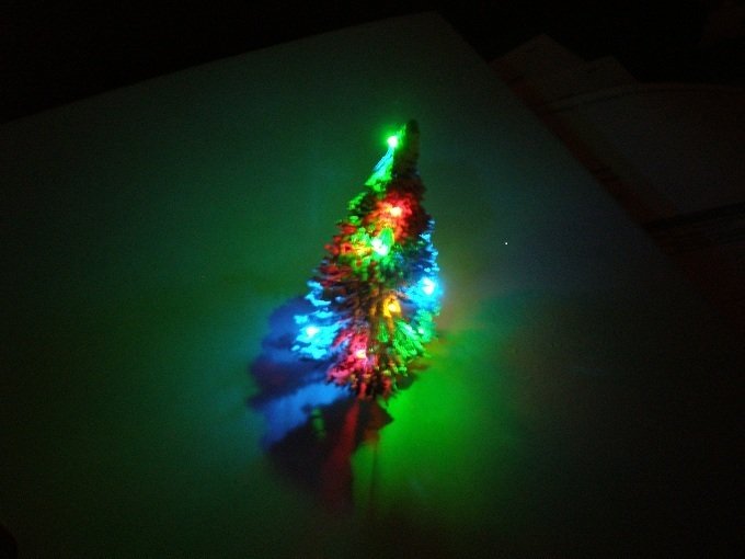 LED Weihnachtset Lichterkette 4 farbig Lichterkette warmweiß Tanne grün 