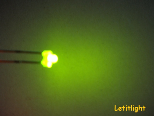 50 LEDs 1.8mm  Clear green incl. Resistors