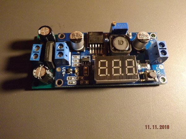 Adjustable AC-DC converter with LED voltmeter, ideal for my LED, SMD products